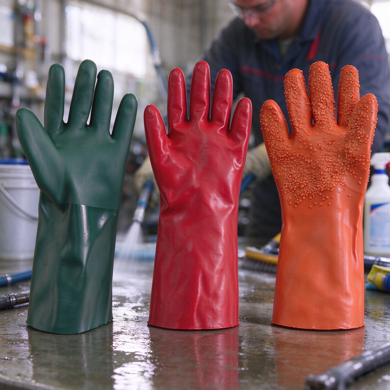 pvc work gloves