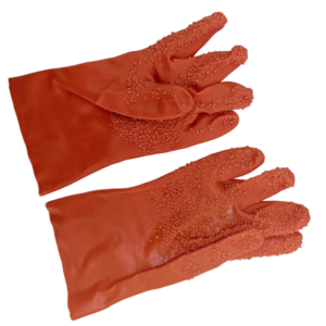 PVC anti slip gloves